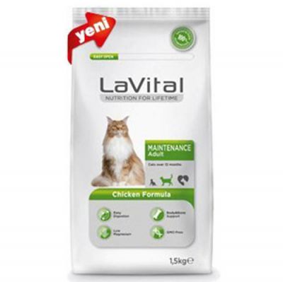 La Vital Maintenance Tavuk Etli Kedi Maması 1,5 Kg + Temizlik Mendili