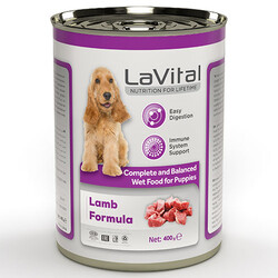 La Vital - La Vital Puppy Lamb Tahılsız Kuzu Etli Püre Yavru Köpek Konservesi 400 Gr