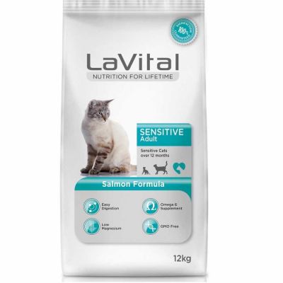 La Vital Sensitive Hassas Kedi Maması 12 Kg + 4 Adet Temizlik Mendili