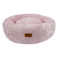 Lepus Luxe Kedi ve Köpek Mia Donut Yatak - Pembe - Lepus
