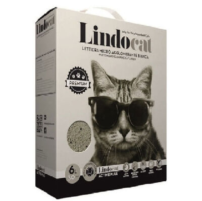 Lindo Cat Aktif Plus Karbonlu Topaklanan Kedi Kumu 6 Lt - 1