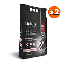 Lindocat Advanced Aktif Karbonlu Ekstra Güçlü Topaklanan Gri Kedi Kumu 10 Lt x 2 Adet - Lindo Cat