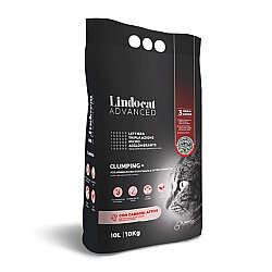 Lindocat Advanced Aktif Karbonlu Ekstra Güçlü Topaklanan Gri Kedi Kumu 10 Lt x 2 Adet - 2