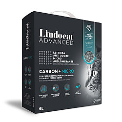 Lindocat Advanced Carbon+ Aktif Karbonlu Ekstra Topaklanan İnce Taneli Kedi Kumu 6 Lt - Lindo Cat