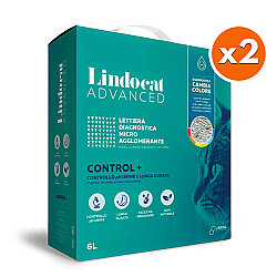 Lindocat Advanced Control+PH Kontrol Hastalık Teşhis Eden Topaklanan Kedi Kumu (KUTU) 6 Lt x 2 Adet - Lindo Cat