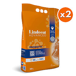 Lindocat Advanced Probiotic Kötü Bakterileri Önleyici Topaklanan Kedi Kumu 10 Lt x 2 Adet - Lindo Cat