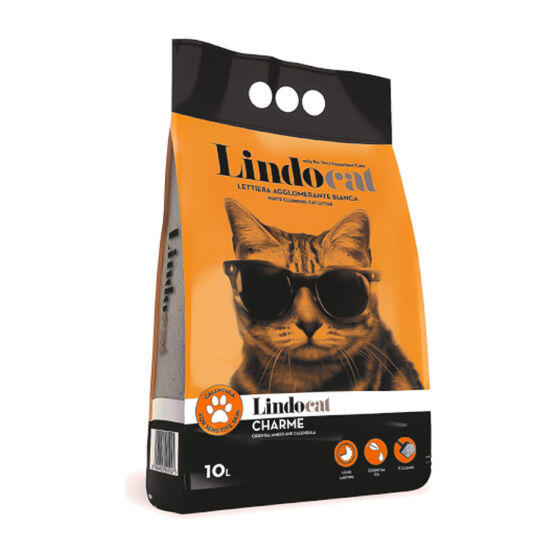 Lindocat Charme Amber Kokulu Kalın Taneli Kedi Kumu 10 Lt - 1