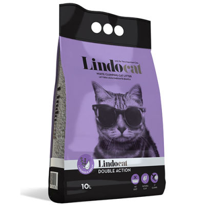 Lindocat Double Action Argan Yağı & Lavanta Kokulu Topaklanan Kedi Kumu 10L - 1