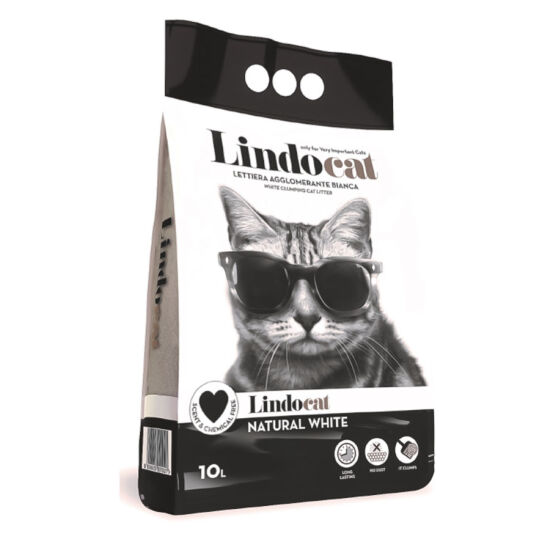 Lindocat Natural Kalın Taneli Kokusuz Topaklanan Kedi Kumu 10 Lt - 1