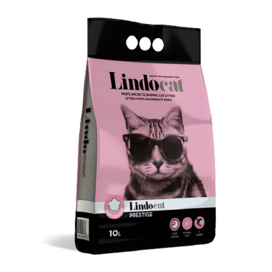 Lindocat Prestige Hijyenik Topaklaşan Baby Powder İnce Taneli Kedi Kumu 10 Lt x 2 Adet - 2