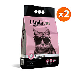 Lindocat Prestige Hijyenik Topaklaşan Baby Powder İnce Taneli Kedi Kumu 10 Lt x 2 Adet - Lindo Cat