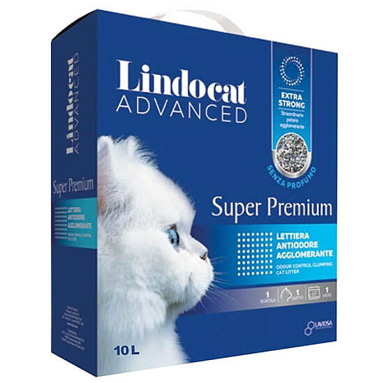 Lindocat Super Premium Extra Güçlü Topaklanan Kokusuz Kedi Kumu (KUTU) 10 Lt x 2 Adet - 2