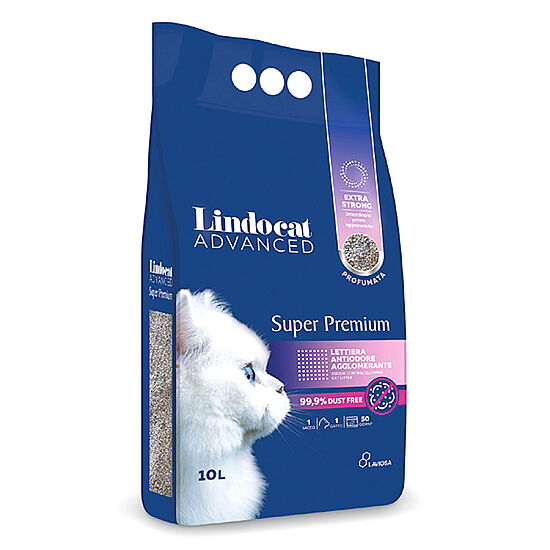 Lindocat Super Premium Extra Güçlü Topaklanan Pudra Kokulu Kedi Kumu 10 Lt x 2 Adet - 2