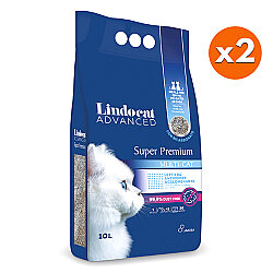 Lindocat Super Premium Multicat Extra Güçlü Topaklanan Kedi Kumu 10 Lt x 2 Adet - Lindo Cat