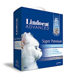 Lindocat Super Premium Multicat Koku Önleyici ve Extra Güçlü Topaklanan Kedi Kumu (KUTU) 10Lt - Lindo Cat