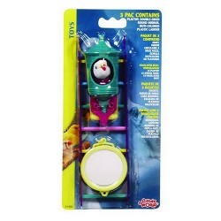 Living World - Living World 81692 Plastik 3’lü Kuş Oyuncağı Seti