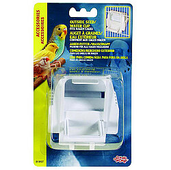 Living World Beyaz Plastik Kuş Yemi Kabı - Living World