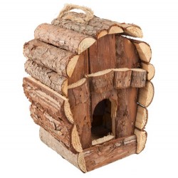 Loofah - Loofah LB254 Doğal Ahşap Kuş Yuvası 17,8 x 45,5 Cm