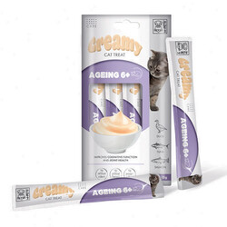 M-Pets Ageing 6+ Eklem Sağlığı Creamy Kedi Ödülü 4x15 Gr - Thumbnail