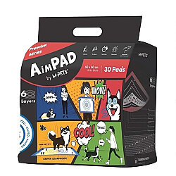 M-Pets Aimpad Köpek Çiş Eğitim Pedi 60 x 60 Cm 30'lu Paket - M-Pets