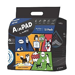 M-Pets Aimpad Köpek Çiş Eğitim Pedi 60 x 90 Cm 15'li Paket - M-Pets