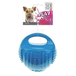 M-Pets Arco Tutma Saplı Kauçuk Köpek Topu - Mavi Small - M-Pets