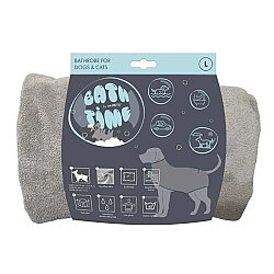 M-Pets Bath Time Köpekler İçin Bornoz - Large - M-Pets