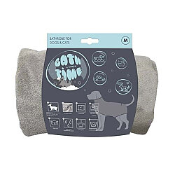 M-Pets Bath Time Köpekler İçin Bornoz - Medium - M-Pets