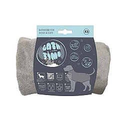 M-Pets Bath Time Köpekler İçin Bornoz - X-Small - M-Pets