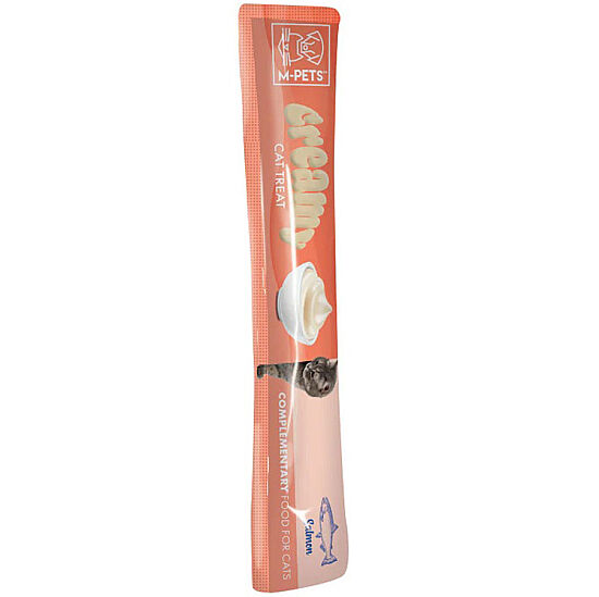M-Pets Creamy Somon Balıklı Ek Besin ve Kedi Ödülü 4x15 Gr - 2