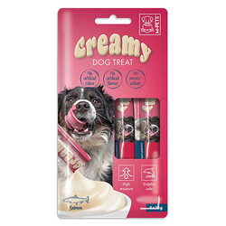 M-Pet - M-Pets Creamy Somonlu Ek Besin ve Köpek Ödülü 4x15 Gr