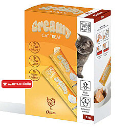 M-Pets Creamy Chicken Tavuk Etli Ek Besin ve Kedi Ödülü 25x15 Gr - M-Pets