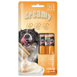 M-Pet - M-Pets Creamy Chicken Tavuk Etli Ek Besin ve Köpek Ödülü 4x15 Gr