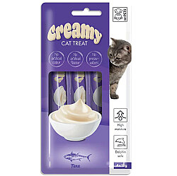 M-Pets Creamy Ton Balıklı Ek Besin ve Kedi Ödülü 4x15 Gr - M-Pets