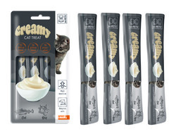 M-Pets Creamy Morina Balıklı ve Biftekli Ek Besin ve Kedi Ödülü 4x15 Gr - 2