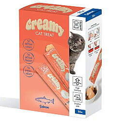 M-Pets Creamy Somon Balıklı Ek Besin ve Kedi Ödülü 25x15 Gr - M-Pets