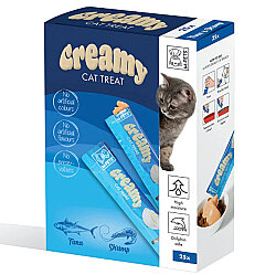 M-Pets Creamy Ton Balığı Karides Ek Besin ve Kedi Ödülü 25x15 Gr - M-Pets