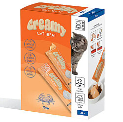 M-Pets Creamy Yengeçli Ek Besin ve Kedi Ödülü 25x15 Gr - M-Pets