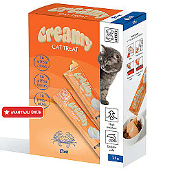 M-Pets Creamy Yengeçli Ek Besin ve Kedi Ödülü 25x15 Gr - M-Pets