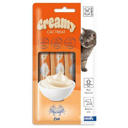 M-Pet - M-Pets Creamy Yengeçli Ek Besin ve Kedi Ödülü 4x15 Gr