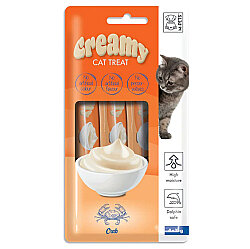M-Pets Creamy Yengeçli Ek Besin ve Kedi Ödülü 4x15 Gr - M-Pets