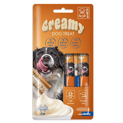 M-Pet - M-Pets Creamy Yengeçli Ek Besin ve Köpek Ödülü 4x15 Gr
