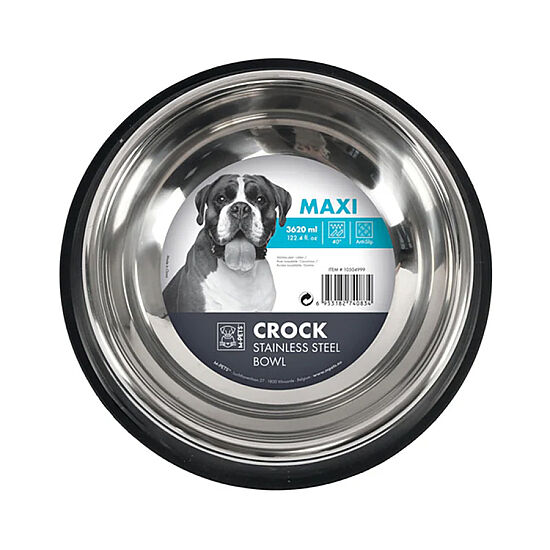 M-Pets Crock Paslanmaz Çelik Mama ve Su Kabı - MAXI - 1