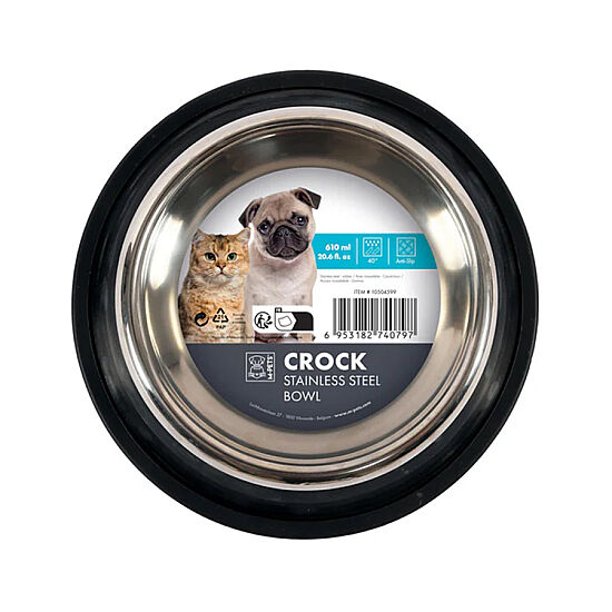 M-Pets Crock Paslanmaz Çelik Mama ve Su Kabı - Medium - 1