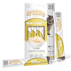 M-Pets Skin Coat Deri ve Tüy Sağlığı Creamy Kedi Ödülü 4x15 Gr - M-Pets