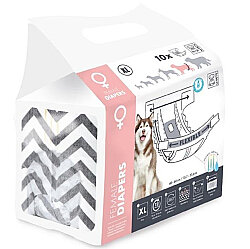 M-Pets Diapers Dişi Köpek Külodu XLarge 10 lu Paket - M-Pets