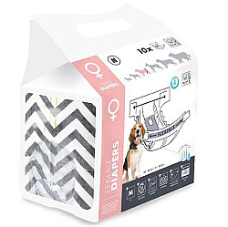 M-Pets Diapers Dişi Köpek Külot Medium 10 lu Paket - M-Pets