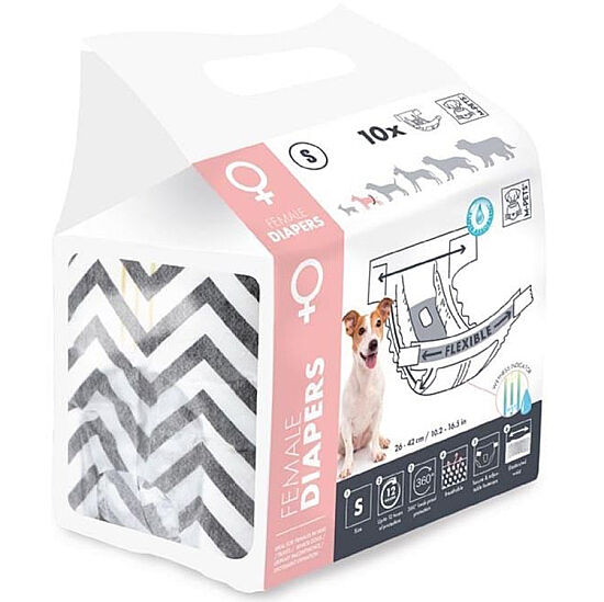 M-Pets Diapers Dişi Köpek Külot Small 10 lu Paket - 1