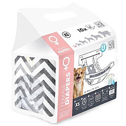M-Pets Diapers Dişi Köpek Külot XSmall 10 lu Paket - M-Pets