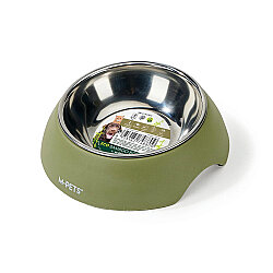 M-Pets Eco Bamboo Mama ve Su Kabı - 190 ML - Zeytin Yeşili - M-Pets
